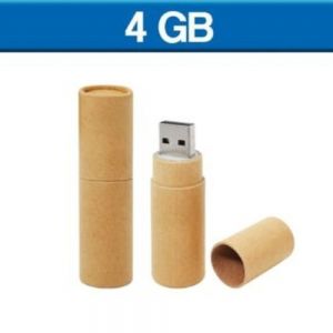 USB ECOLOGICA TUBO DE CARTON 4GB